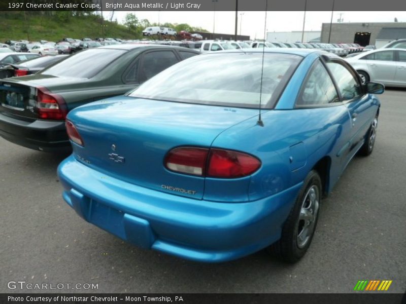 Bright Aqua Metallic / Light Gray 1997 Chevrolet Cavalier Coupe