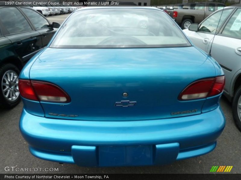 Bright Aqua Metallic / Light Gray 1997 Chevrolet Cavalier Coupe