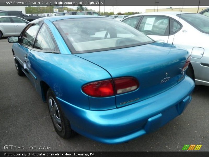 Bright Aqua Metallic / Light Gray 1997 Chevrolet Cavalier Coupe