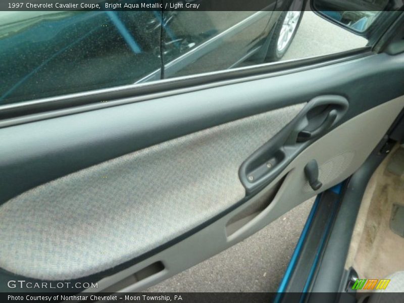 Bright Aqua Metallic / Light Gray 1997 Chevrolet Cavalier Coupe