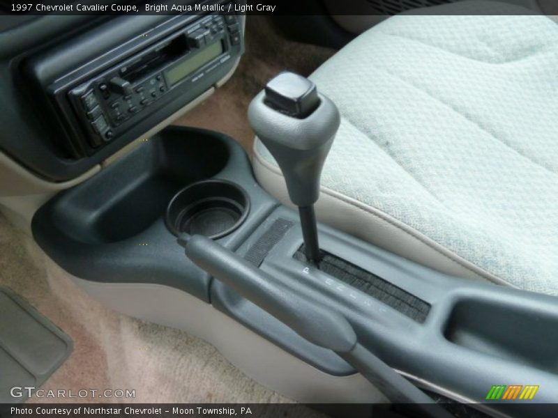 Bright Aqua Metallic / Light Gray 1997 Chevrolet Cavalier Coupe