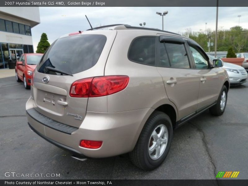 Golden Beige / Beige 2007 Hyundai Santa Fe GLS 4WD