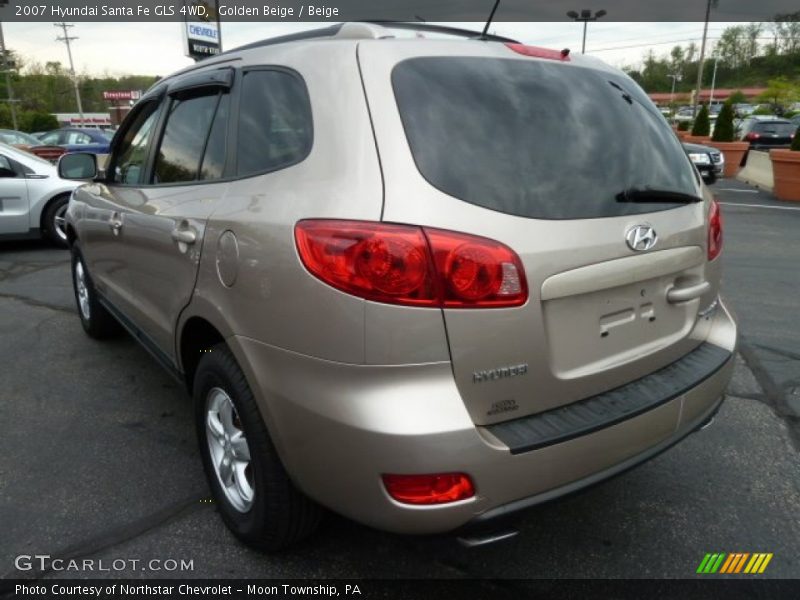 Golden Beige / Beige 2007 Hyundai Santa Fe GLS 4WD