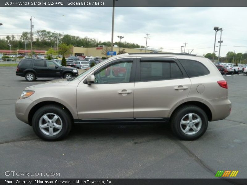 Golden Beige / Beige 2007 Hyundai Santa Fe GLS 4WD