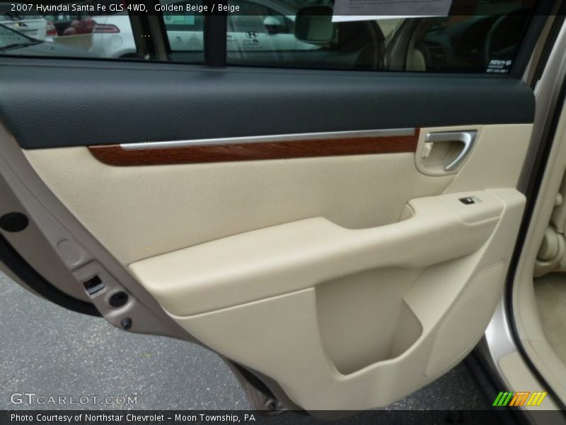 Golden Beige / Beige 2007 Hyundai Santa Fe GLS 4WD