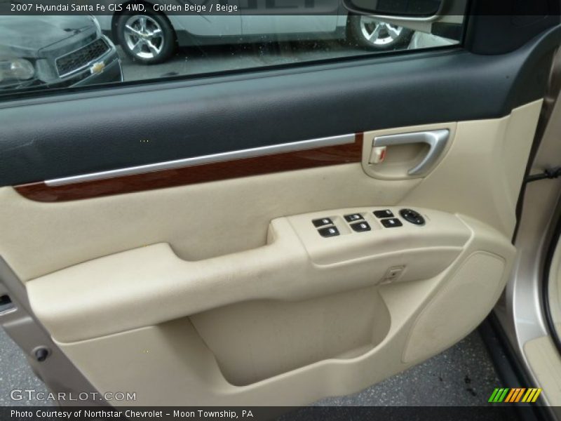 Golden Beige / Beige 2007 Hyundai Santa Fe GLS 4WD
