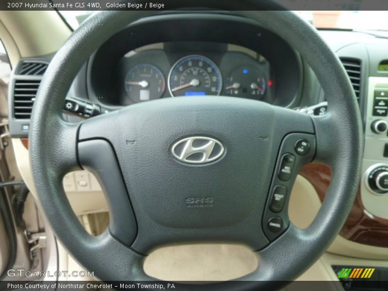 Golden Beige / Beige 2007 Hyundai Santa Fe GLS 4WD