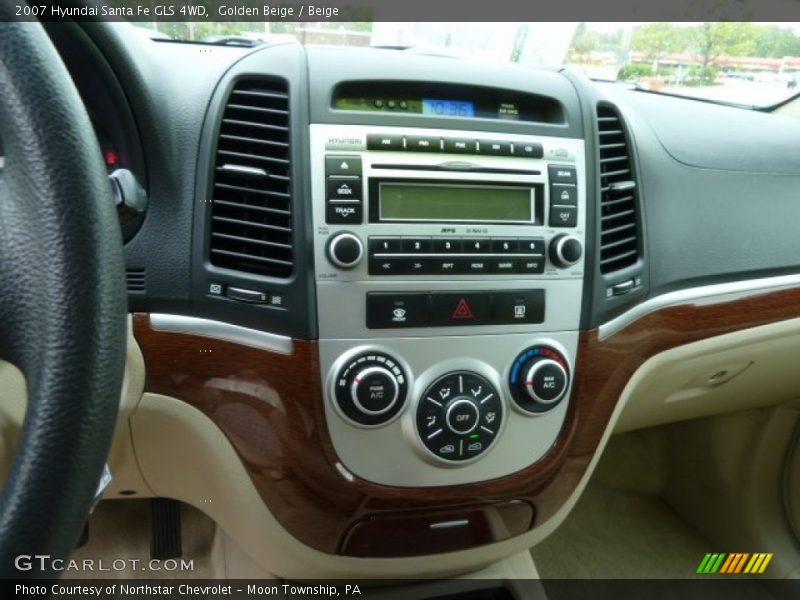 Golden Beige / Beige 2007 Hyundai Santa Fe GLS 4WD