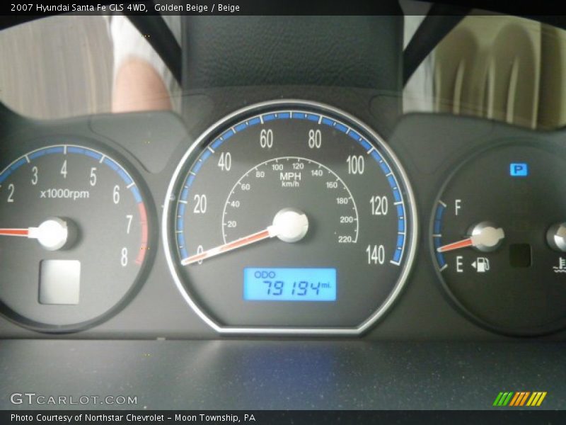 Golden Beige / Beige 2007 Hyundai Santa Fe GLS 4WD