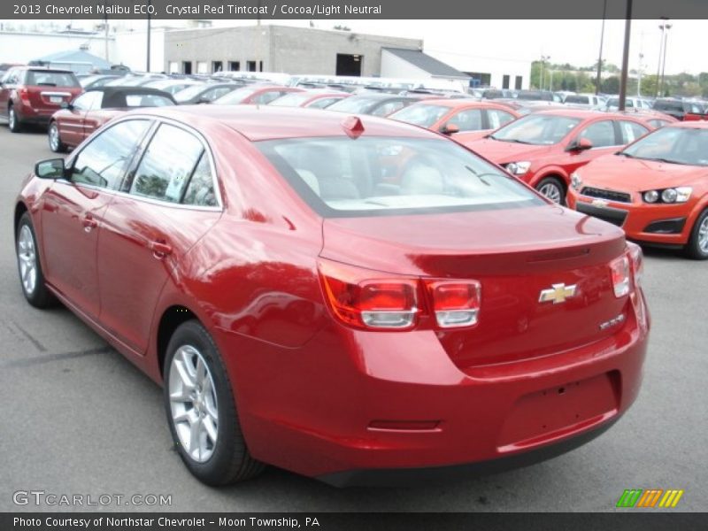 Crystal Red Tintcoat / Cocoa/Light Neutral 2013 Chevrolet Malibu ECO