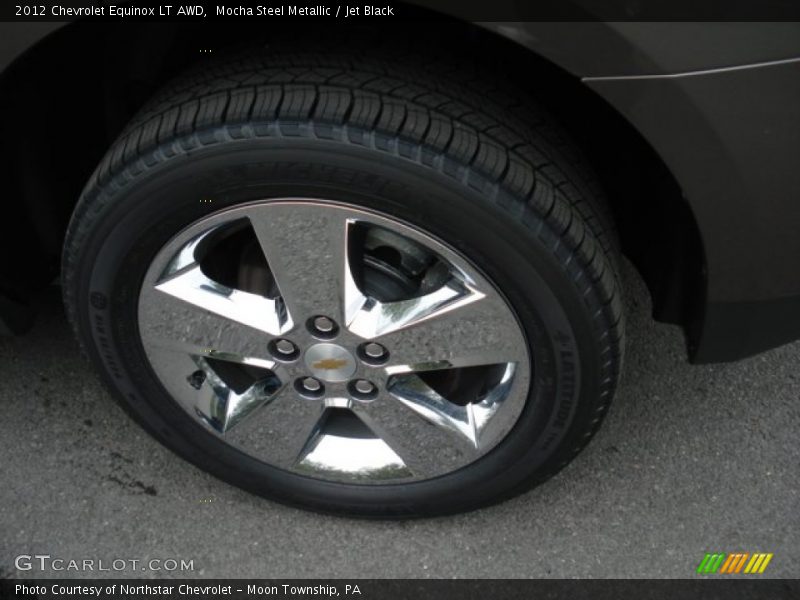 Mocha Steel Metallic / Jet Black 2012 Chevrolet Equinox LT AWD