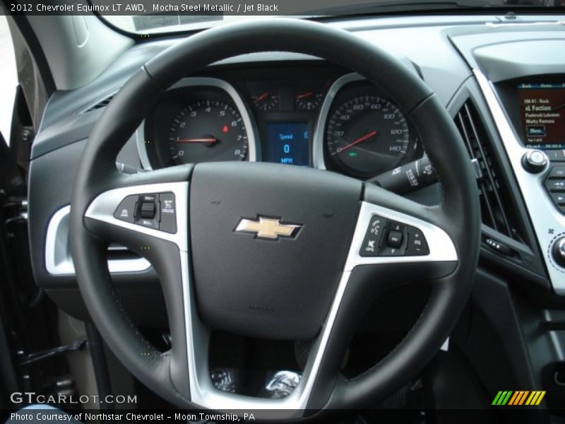 Mocha Steel Metallic / Jet Black 2012 Chevrolet Equinox LT AWD