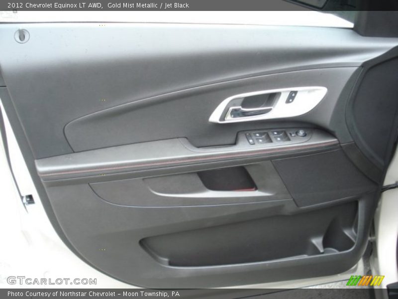 Gold Mist Metallic / Jet Black 2012 Chevrolet Equinox LT AWD