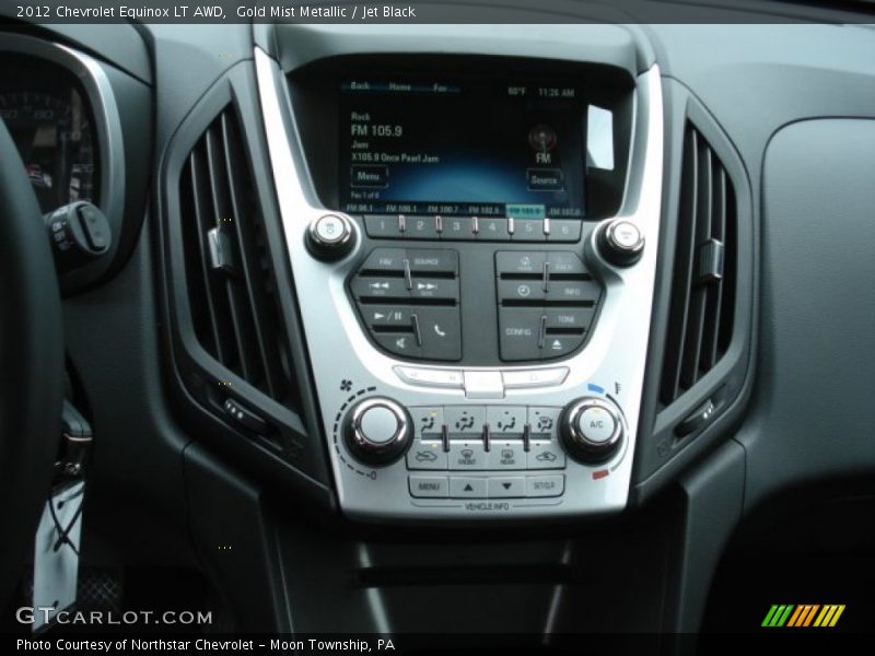 Gold Mist Metallic / Jet Black 2012 Chevrolet Equinox LT AWD