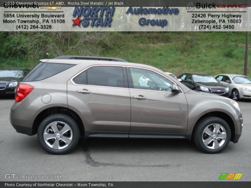 Mocha Steel Metallic / Jet Black 2012 Chevrolet Equinox LT AWD