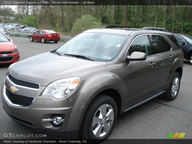 Mocha Steel Metallic / Jet Black 2012 Chevrolet Equinox LT AWD