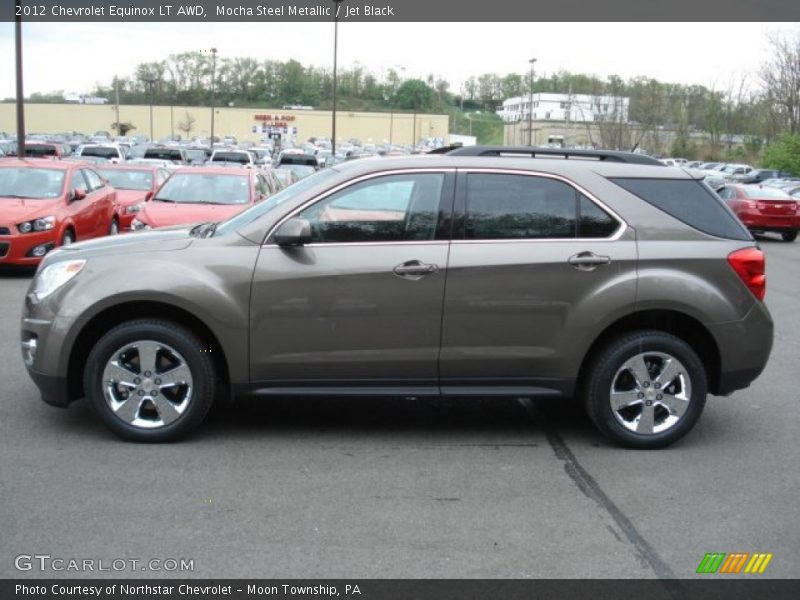 Mocha Steel Metallic / Jet Black 2012 Chevrolet Equinox LT AWD