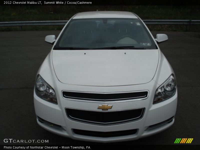 Summit White / Cocoa/Cashmere 2012 Chevrolet Malibu LT