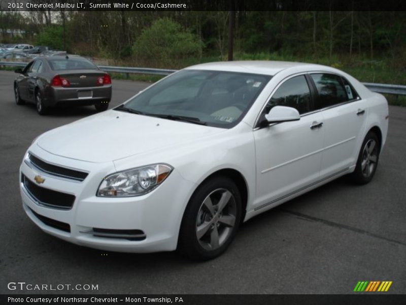 Summit White / Cocoa/Cashmere 2012 Chevrolet Malibu LT