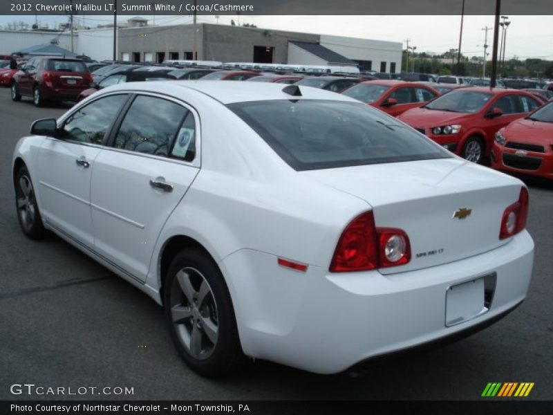 Summit White / Cocoa/Cashmere 2012 Chevrolet Malibu LT