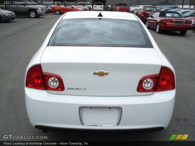 Summit White / Cocoa/Cashmere 2012 Chevrolet Malibu LT