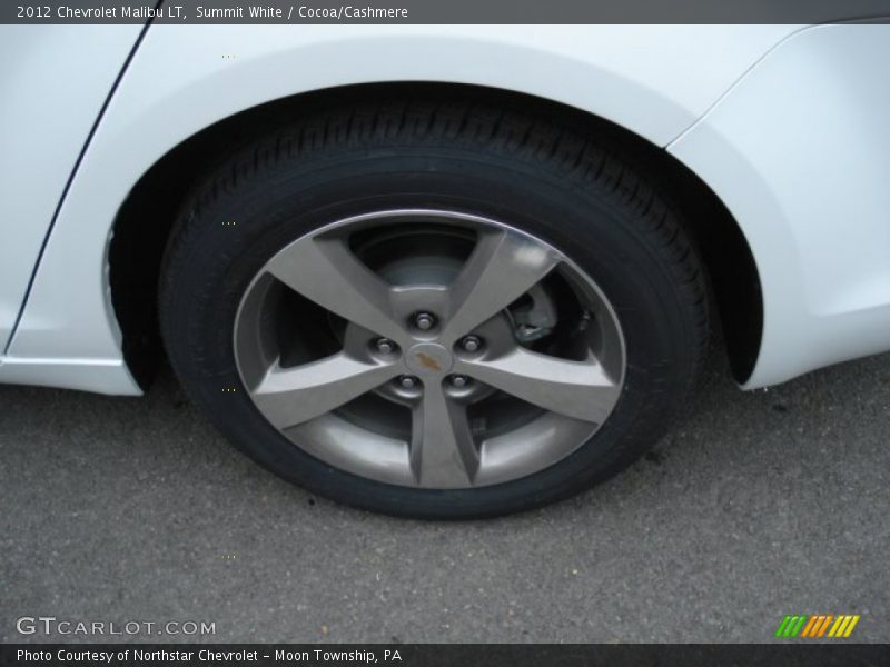 Summit White / Cocoa/Cashmere 2012 Chevrolet Malibu LT