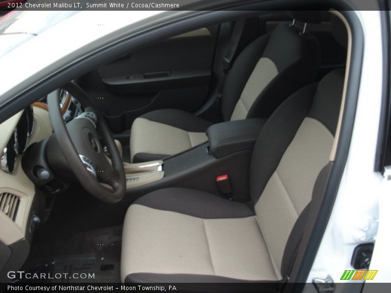 Summit White / Cocoa/Cashmere 2012 Chevrolet Malibu LT