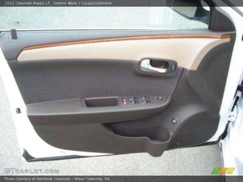 Summit White / Cocoa/Cashmere 2012 Chevrolet Malibu LT