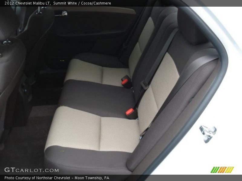 Summit White / Cocoa/Cashmere 2012 Chevrolet Malibu LT