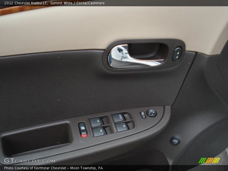 Summit White / Cocoa/Cashmere 2012 Chevrolet Malibu LT