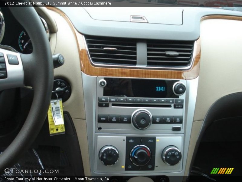 Summit White / Cocoa/Cashmere 2012 Chevrolet Malibu LT