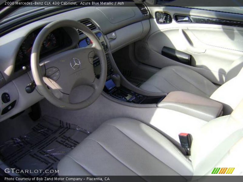 Azure Blue Metallic / Ash 2000 Mercedes-Benz CLK 430 Cabriolet