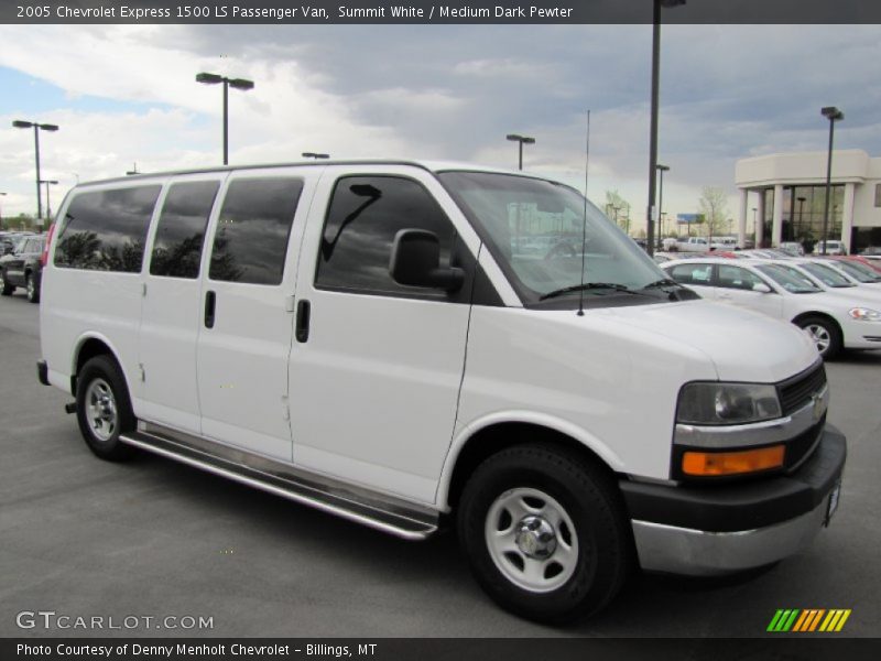 Summit White / Medium Dark Pewter 2005 Chevrolet Express 1500 LS Passenger Van