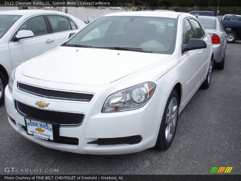 Summit White / Cocoa/Cashmere 2012 Chevrolet Malibu LS