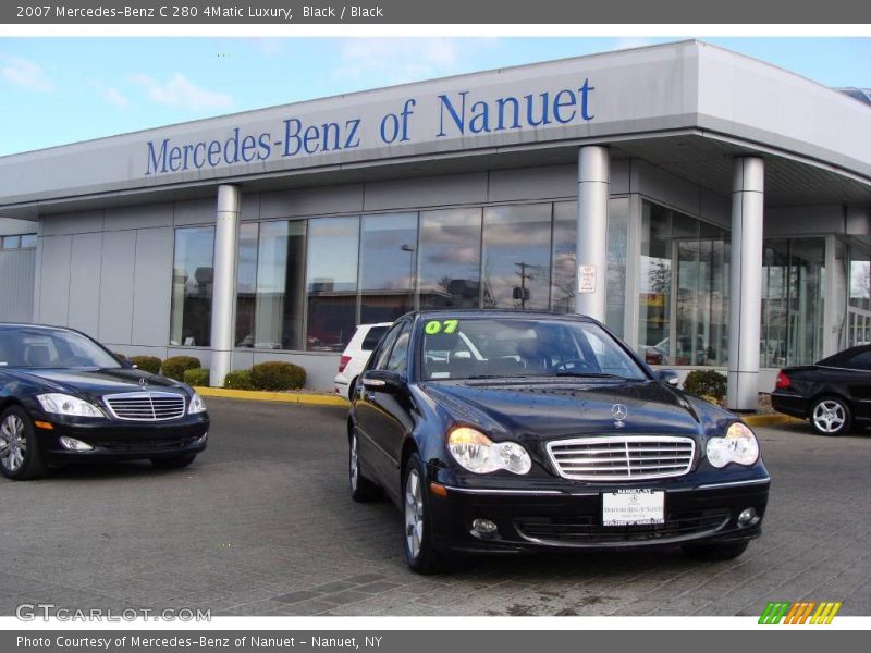 Black / Black 2007 Mercedes-Benz C 280 4Matic Luxury