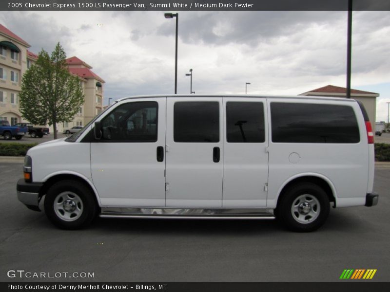Summit White / Medium Dark Pewter 2005 Chevrolet Express 1500 LS Passenger Van
