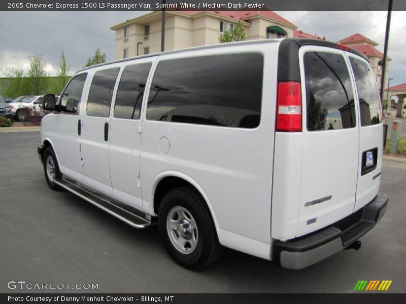 Summit White / Medium Dark Pewter 2005 Chevrolet Express 1500 LS Passenger Van