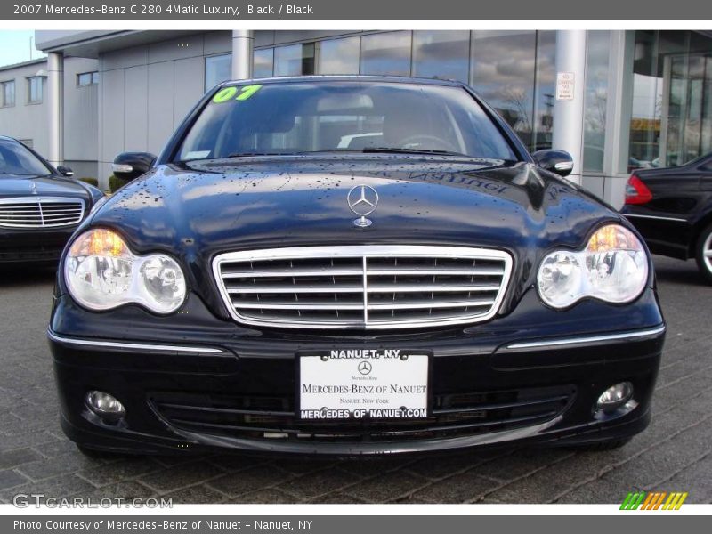 Black / Black 2007 Mercedes-Benz C 280 4Matic Luxury