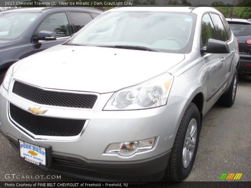 Silver Ice Metallic / Dark Gray/Light Gray 2012 Chevrolet Traverse LS