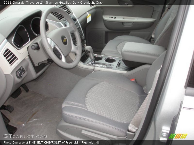 Silver Ice Metallic / Dark Gray/Light Gray 2012 Chevrolet Traverse LS