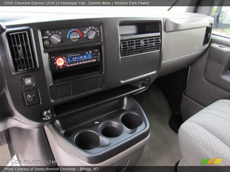 Summit White / Medium Dark Pewter 2005 Chevrolet Express 1500 LS Passenger Van