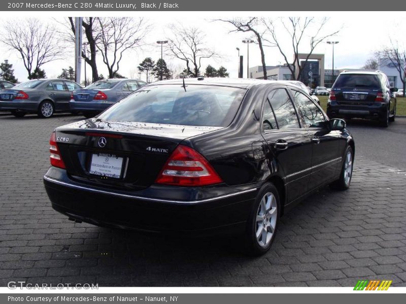 Black / Black 2007 Mercedes-Benz C 280 4Matic Luxury