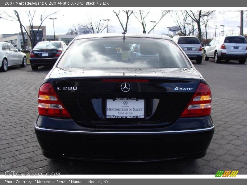 Black / Black 2007 Mercedes-Benz C 280 4Matic Luxury