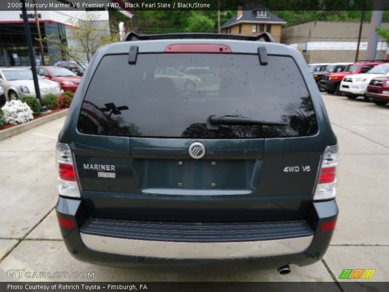 Black Pearl Slate / Black/Stone 2008 Mercury Mariner V6 Premier 4WD
