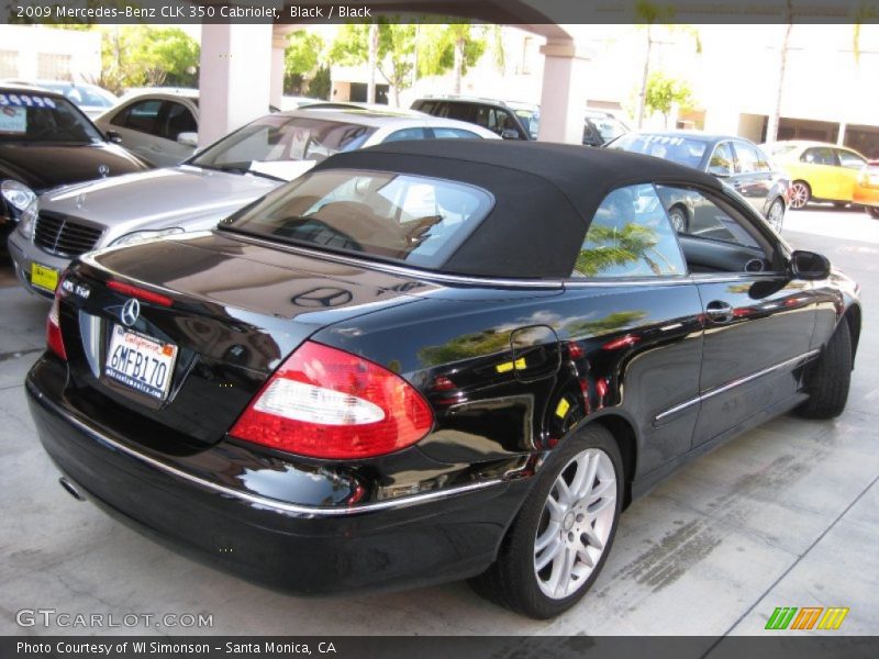 Black / Black 2009 Mercedes-Benz CLK 350 Cabriolet