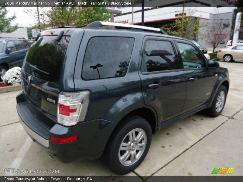 Black Pearl Slate / Black/Stone 2008 Mercury Mariner V6 Premier 4WD