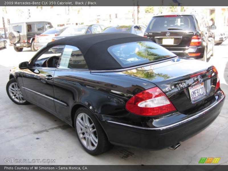 Black / Black 2009 Mercedes-Benz CLK 350 Cabriolet
