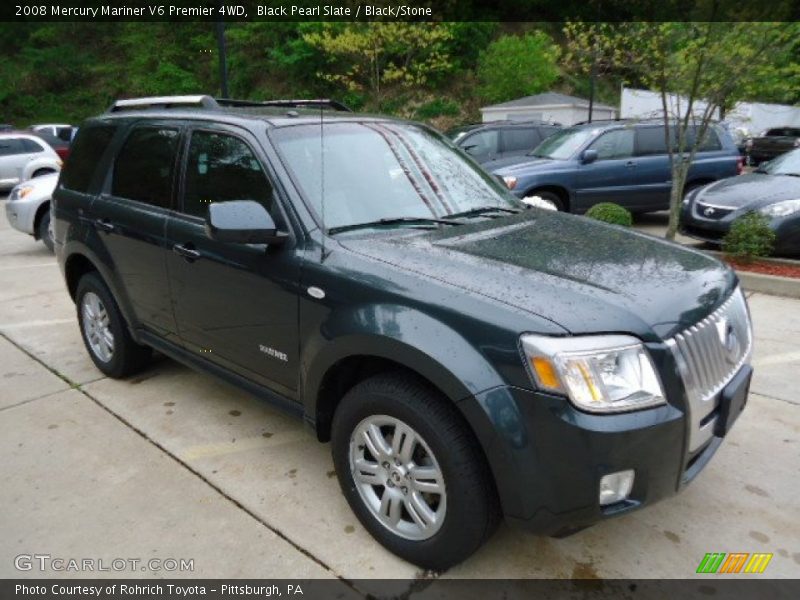 Black Pearl Slate / Black/Stone 2008 Mercury Mariner V6 Premier 4WD