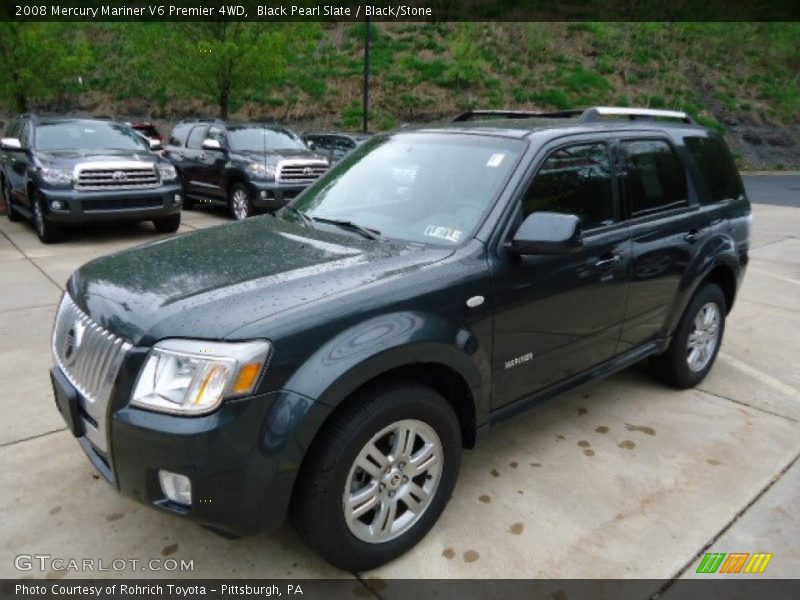 Black Pearl Slate / Black/Stone 2008 Mercury Mariner V6 Premier 4WD