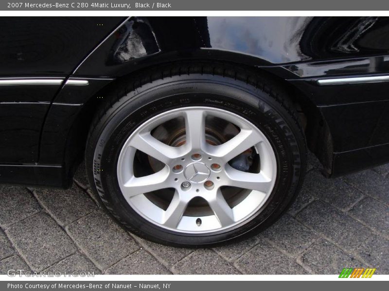 Black / Black 2007 Mercedes-Benz C 280 4Matic Luxury